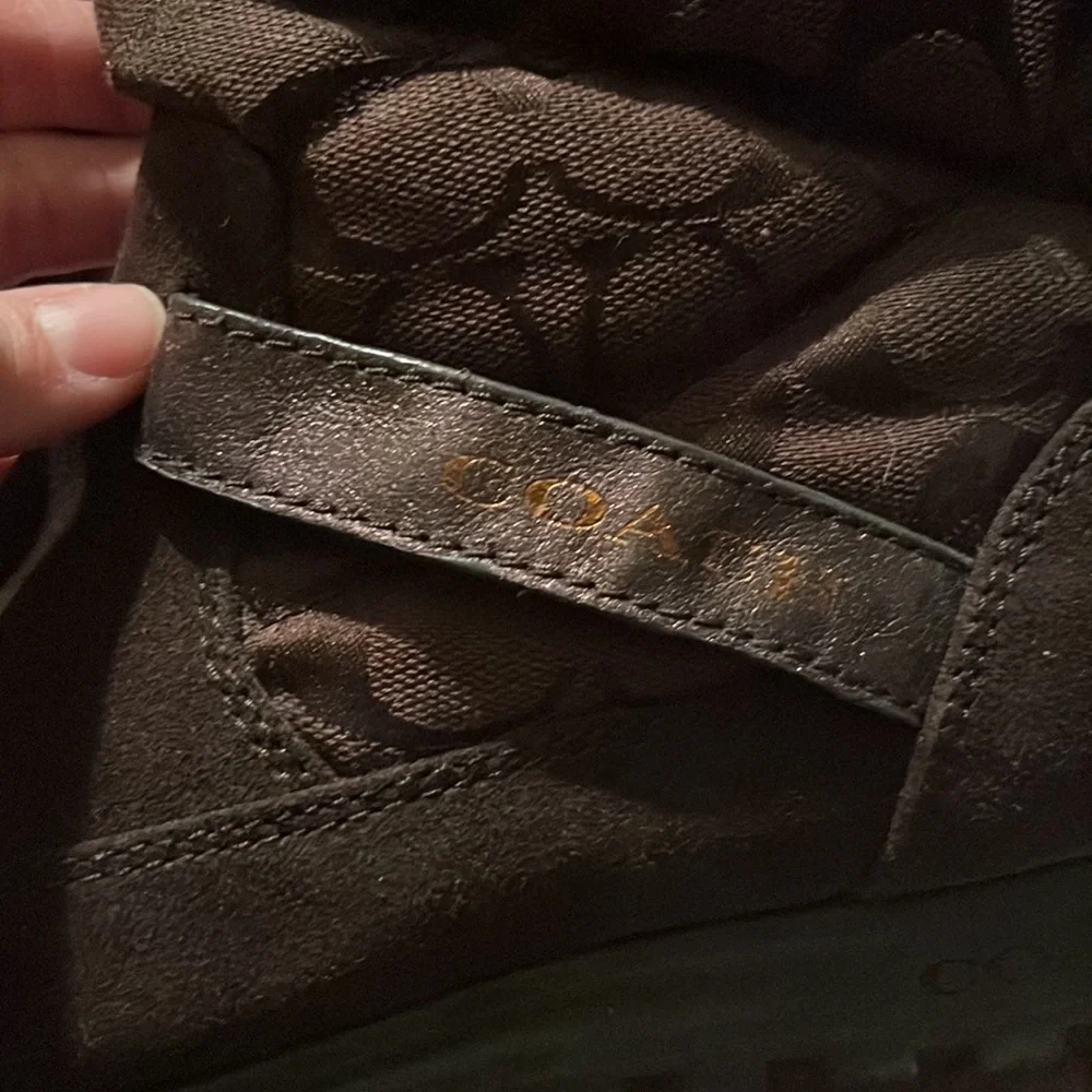 Coach Juniper Suede Boot Style A7311 brown. Size 7. - Picture 11 of 11